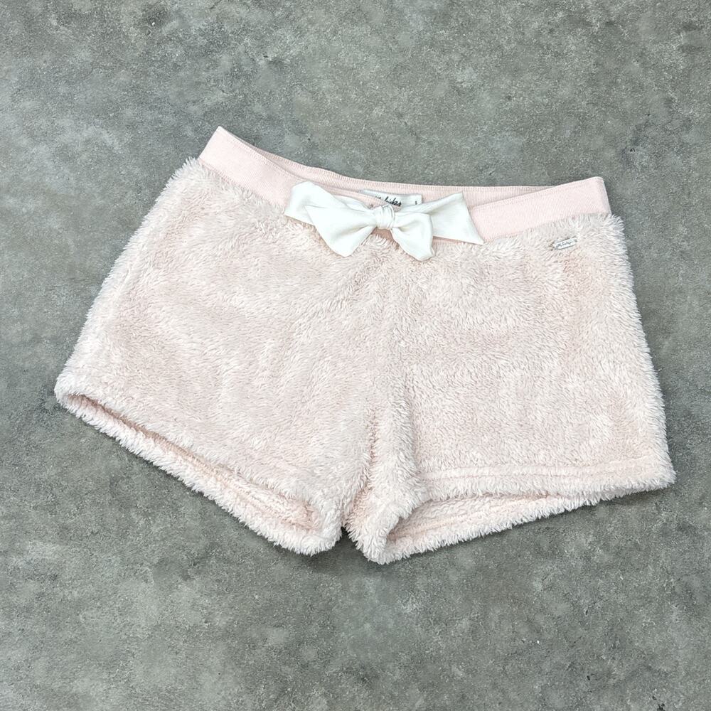 Gilly Hicks By Hollister Sherpa Plush Pink Blush Pajama Shorts Womens Sz Small